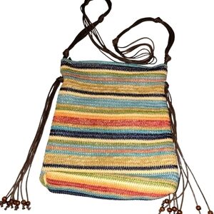 SUN N Sand woven crossbody bag